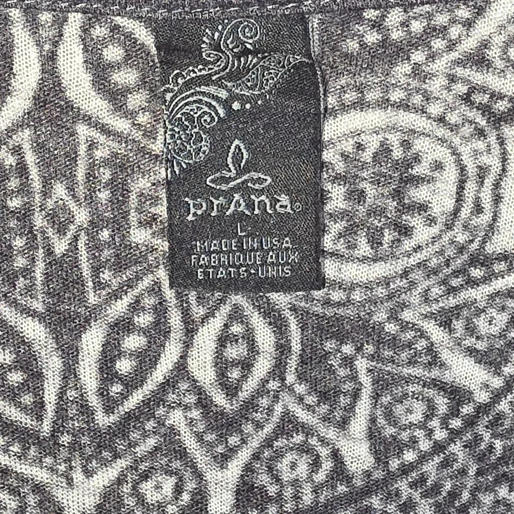 Prana Long Sleeve Open Tunic Cardigan Top Cascade Sz Large Blue Navy Waterfall - Picture 3 of 10